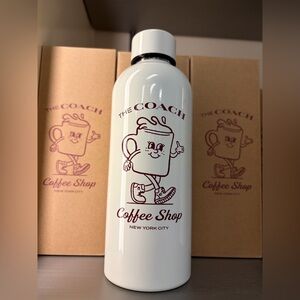 Coach coffee shop water Bottle new in box